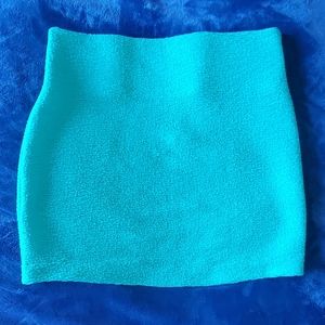 BCBGeneration turquoise stretcy, mini skirt S